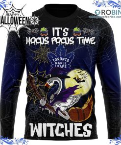 toronto maple leafs halloween jersey flamingo witches hocus pocus all over print 302 iC0Ti