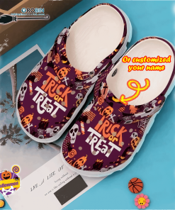 Halloween Clogs – Personalized Trick or Treat Theme Pattern Halloween Crocs Shoes