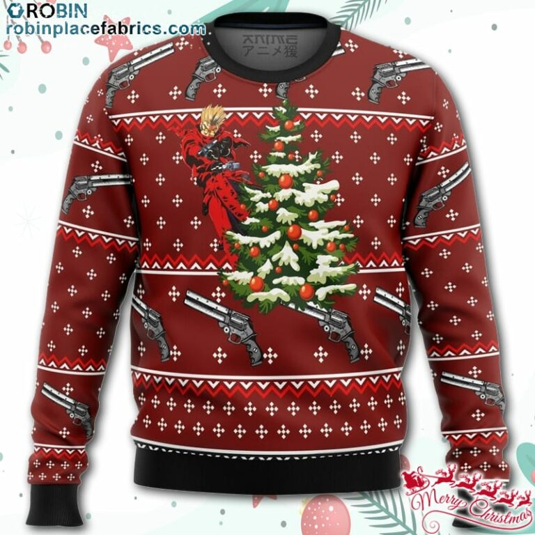 Trigun Vash Ugly Christmas Sweater – AOP Sweater