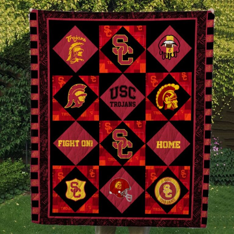 Usc Trojans Quilt & Fleece Blanket #2
