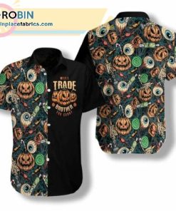 Vintage Halloween Scary Pumpkin Casual Short Sleeve Hawaiian Shirts RBPL134 Vintage Halloween Scary Pumpkin Casual Short Sleeve Hawaiian Shirts RBPL134