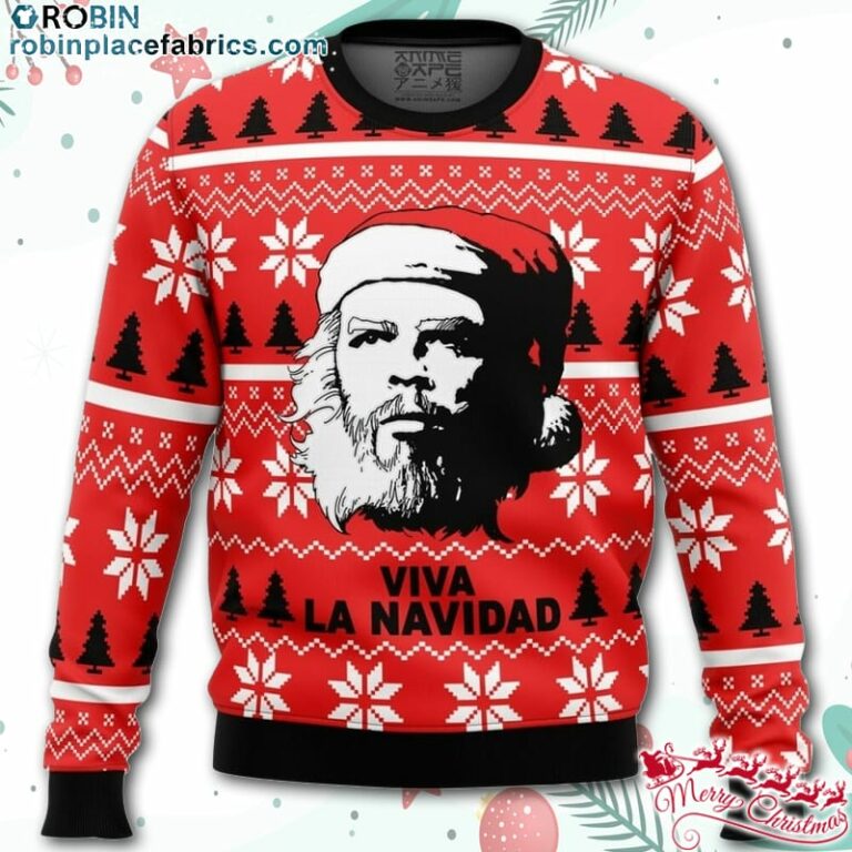 Viva La Navidad Che Guevara Ugly Christmas Sweater – AOP Sweater