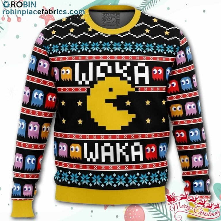 Waka Waka Pac Man Ugly Christmas Sweater – AOP Sweater