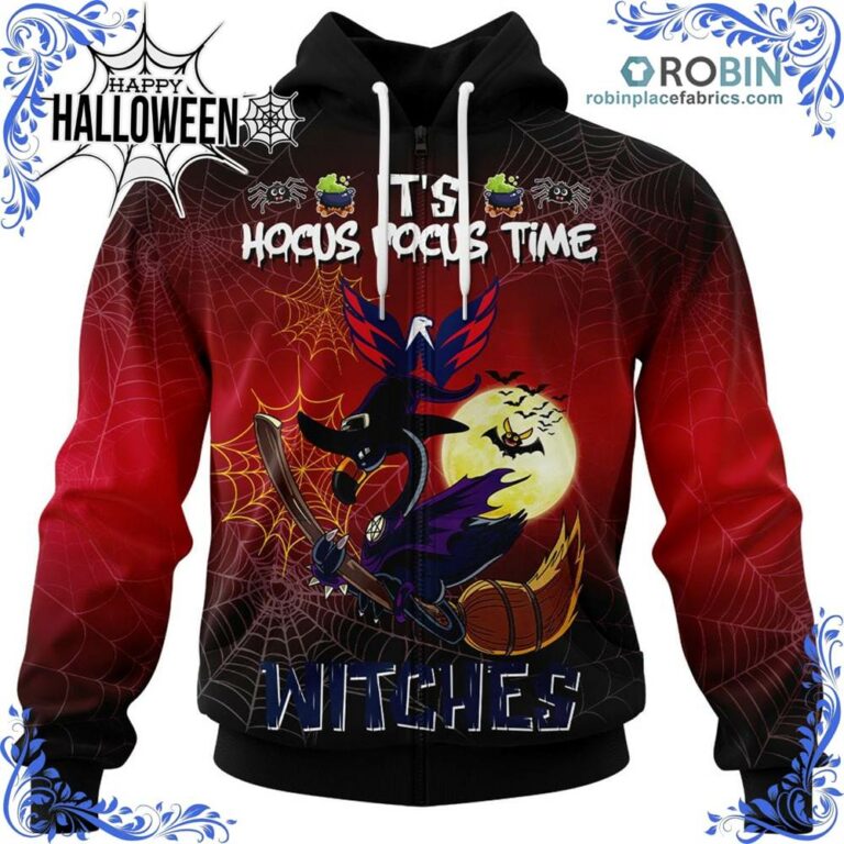 Washington Capitals Halloween Jersey Flamingo Witches Hocus Pocus All Over Print – AOP Shirt
