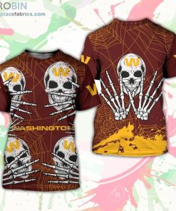 Washington Football Team T-Shirt Skull For Halloween Graphic – AOP Tshirt