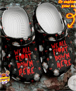 Halloween Clogs – Personalized We All Float Down Here Crocs Shoes