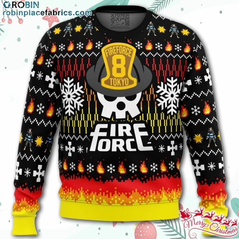 We Didn’t Start the Fire this Christmas Fire Force Ugly Christmas Sweater – AOP Sweater