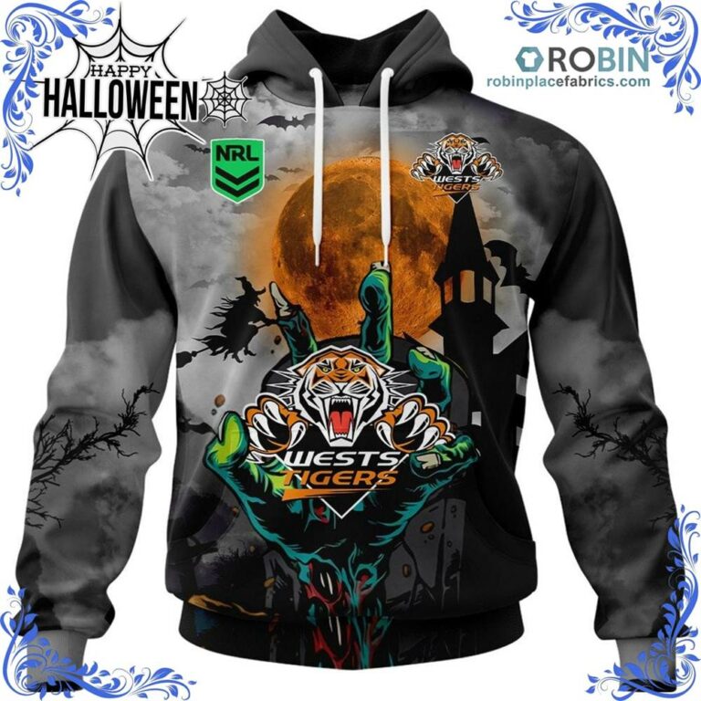 Wests Tigers Halloween Is Coming All Over Print – AOP Shirt