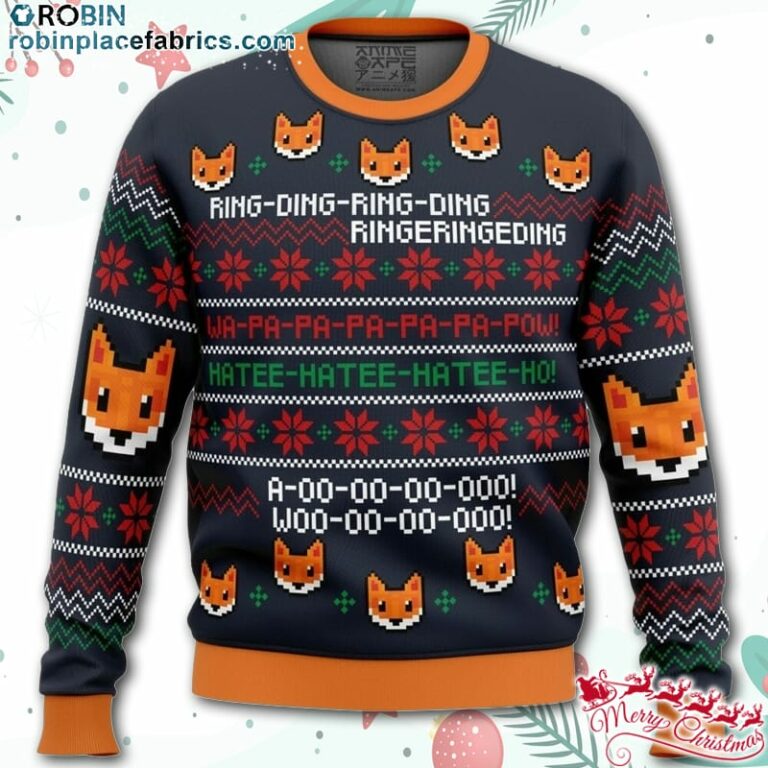 What Does The Fox Say Christmas Sweater – AOP Sweater