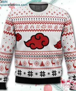 White Christmas Akatsuki Christmas Sweater – AOP Sweater