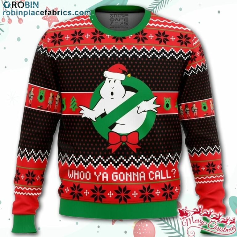 Who you gonna call Ghostbusters Christmas Sweater – AOP Sweater