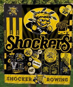 Wichita State Shockers Wild Quilt & Fleece Blanket