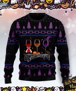 Wine Merry Halloween Halloween Sweater