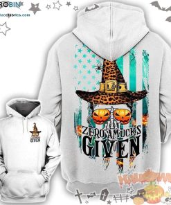 Witch Pumpkin Sunglass Zero Amucks Given Halloween White 3D All-Over Print Unisex Hoodie
