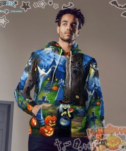Witch?S Tree House Boo Pumpkin Happy Halloween Spooky Multi Color Halloween 3D All-Over Print Unisex Hoodie