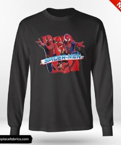 Womens Marvel Spider Man No Way Home Spider Men Trio Shirt
