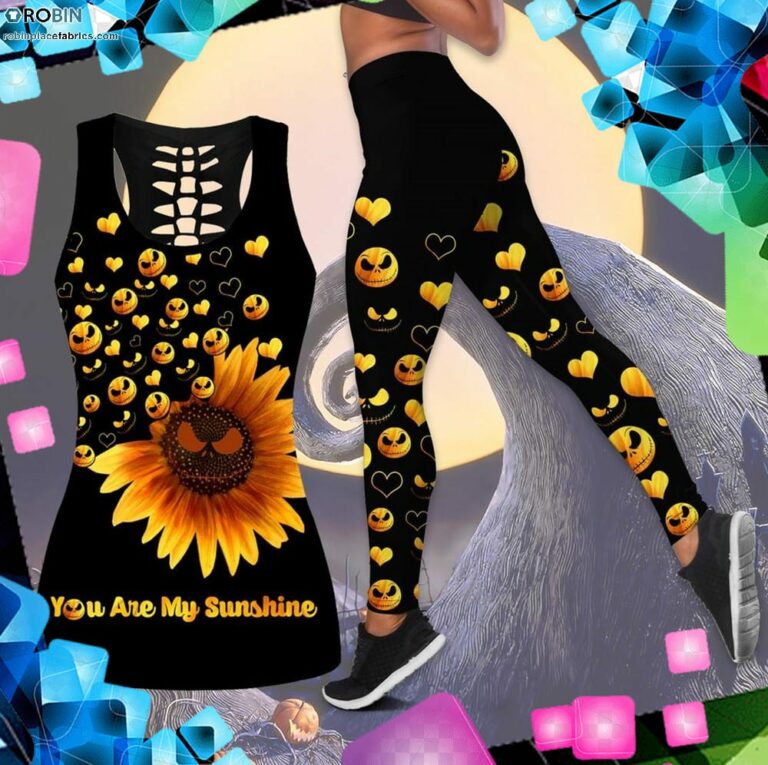 You Are My Sunshine Jack Skellington Women Tank Top Legging