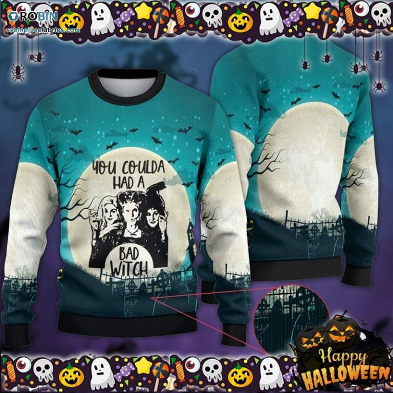 You Coulda Had A Bad Witch Ugly Hocus Pocus Halloween Ugly Sweater