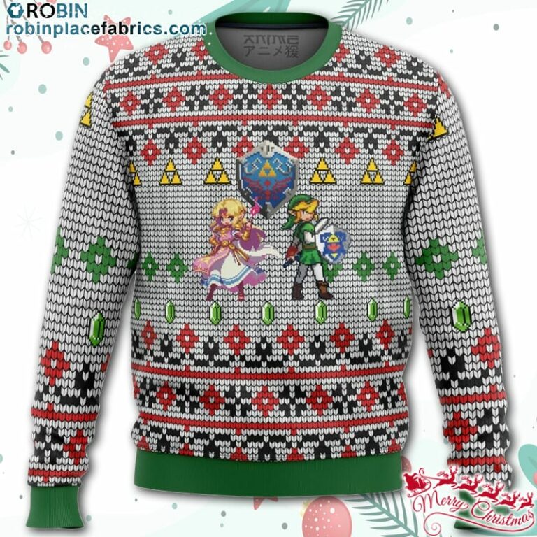 Zelda and Link Ugly Christmas Sweater – AOP Sweater