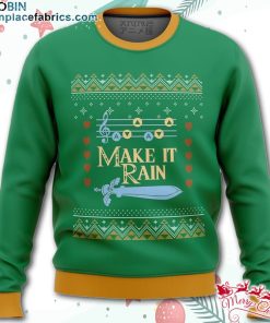 Zelda Make it Rain Ugly Christmas Sweater – AOP Sweater