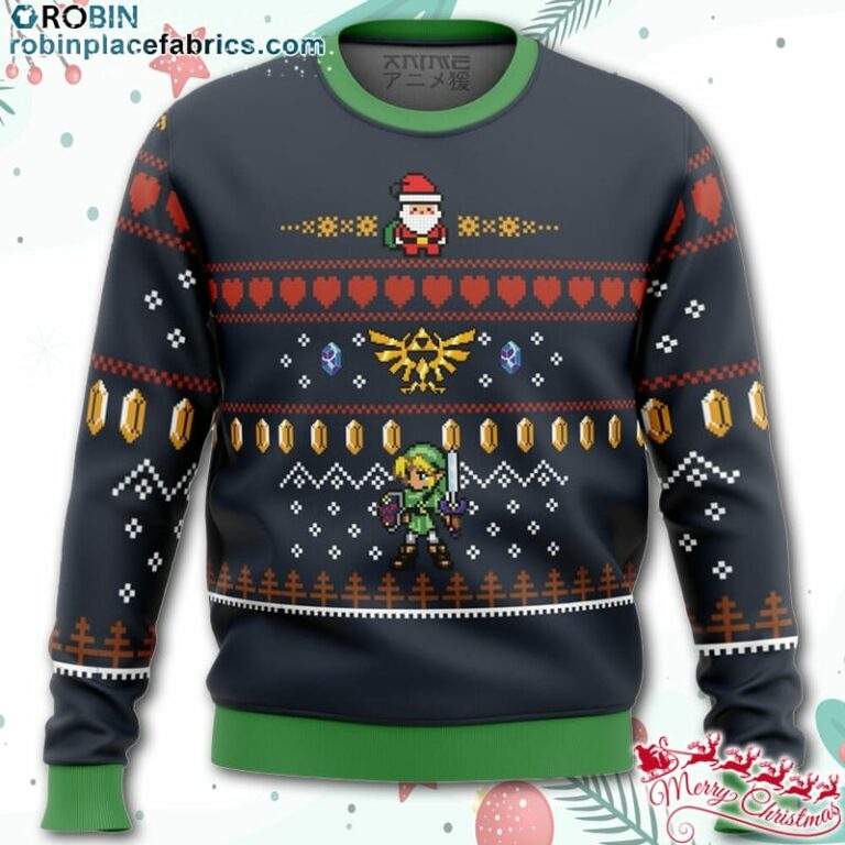 Zelda Santa Link Ugly Christmas Sweater – AOP Sweater
