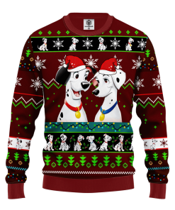 101 dalmatians ugly christmas sweatshirt red 1 W9sAT