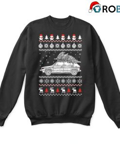 1975 Volkswagen Golf Gt Brings Christmas Home Ugly Sweatshirt