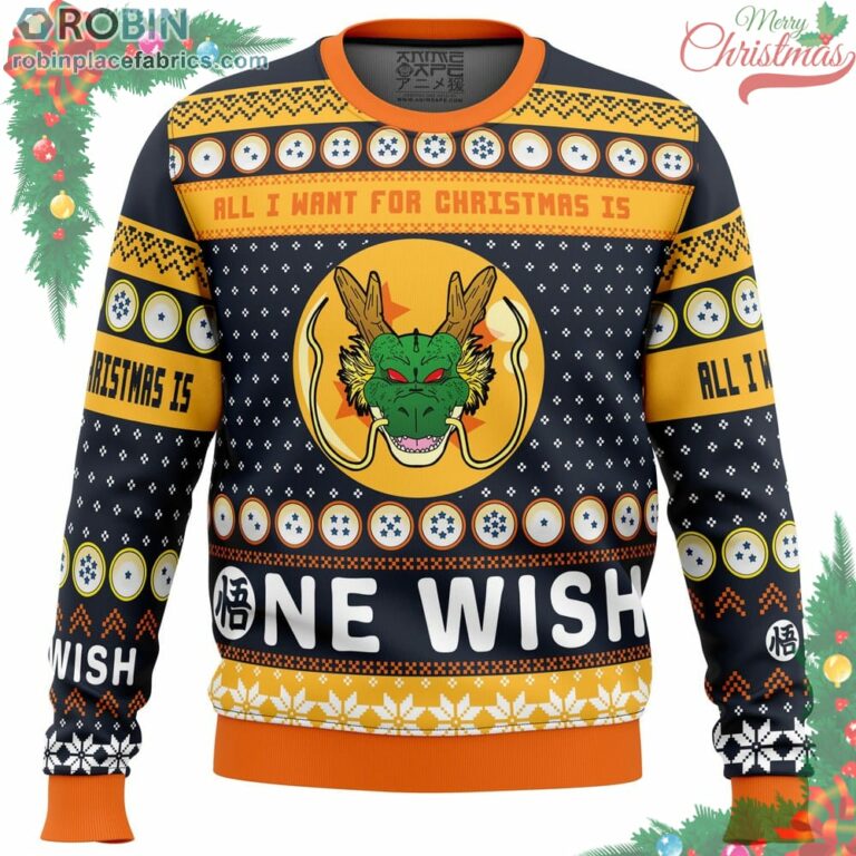 A Very Shenron Christmas Dragon Ball Z Ugly Christmas Sweater