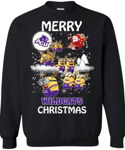 abilene christian wildcats minion ugly christmas sweater 1 gCWvL