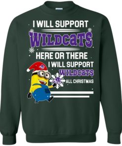Abilene Christian Wildcats Ugly Christmas Sweaters Minion I Will Support All Christmas Sweatshirt Abilene Christian Wildcats Ugly Christmas Sweaters Minion I Will Support All Christmas Sweatshirt