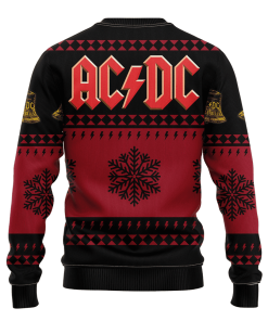 Acdc Red Ugly Christmas Sweatshirt Acdc Red Ugly Christmas Sweatshirt