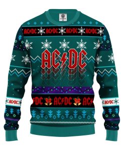 acdc ugly christmas sweater blue green 1 kc0TH