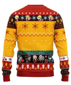 Agatsuma Zenitsu Demon Slayer Ugly Christmas Sweater Yellow