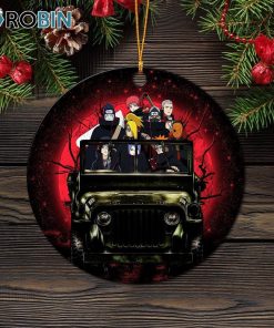 Akatsuki Team Ride Jeep Funny Naruto Anime Moonlight Halloween Ornament – Christmas Decorations