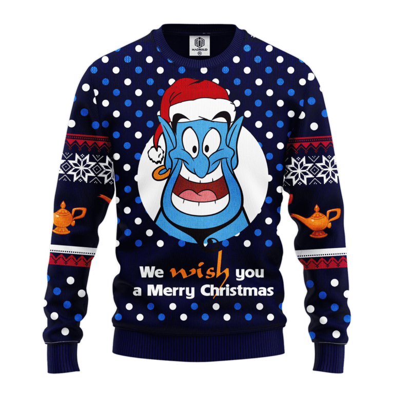 Aladdin And The Magic Lamp Ugly Christmas Sweatshirt