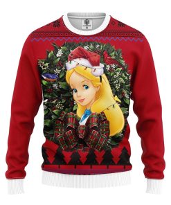 Alice In Wonderland Noel Mc Ugly Christmas Sweatshirt