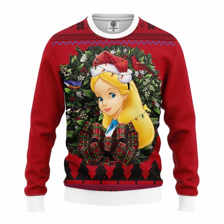 Alice In Wonderland Noel Mc Ugly Christmas Sweatshirt