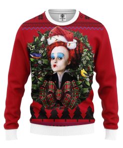 Alice In Wonderland Red Queen Noel Mc Ugly Christmas Sweater