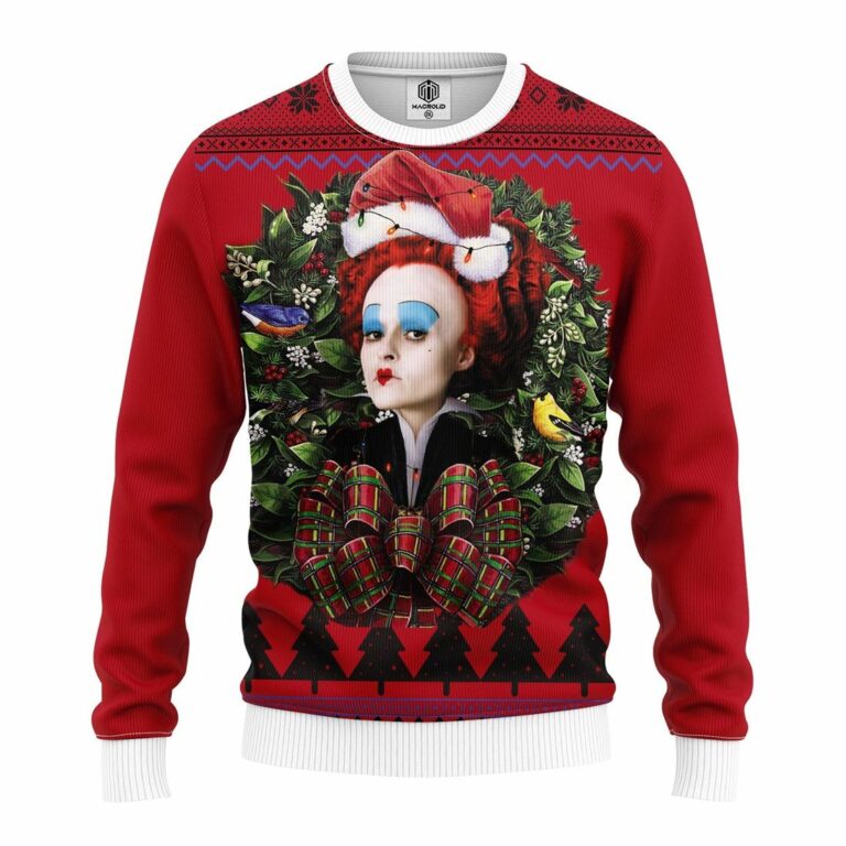 Alice In Wonderland Red Queen Noel Mc Ugly Christmas Sweater