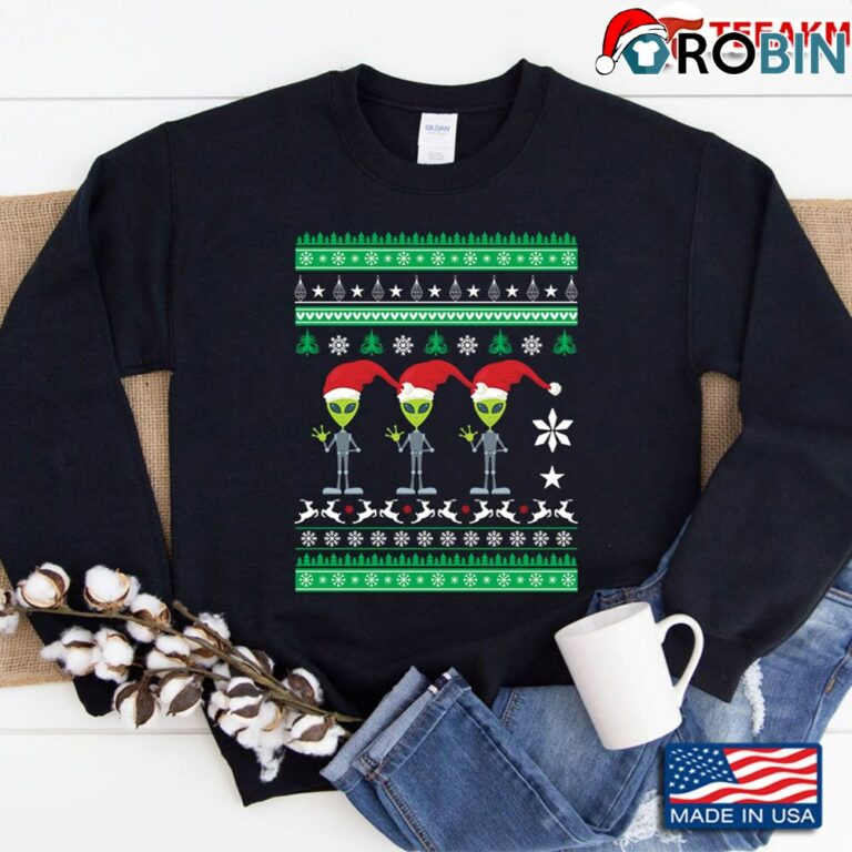 Aliens Ugly Sweatshirt Christmas Sweatshirt