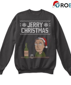 All Through The Night Jerry Christmas Rick And Morty Ugly Sweatshirt