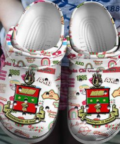 Alpha Chi Omega Crocs Classic Clogs Shoes