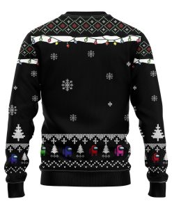 Among Us Black Ugly Christmas Sweatshirt