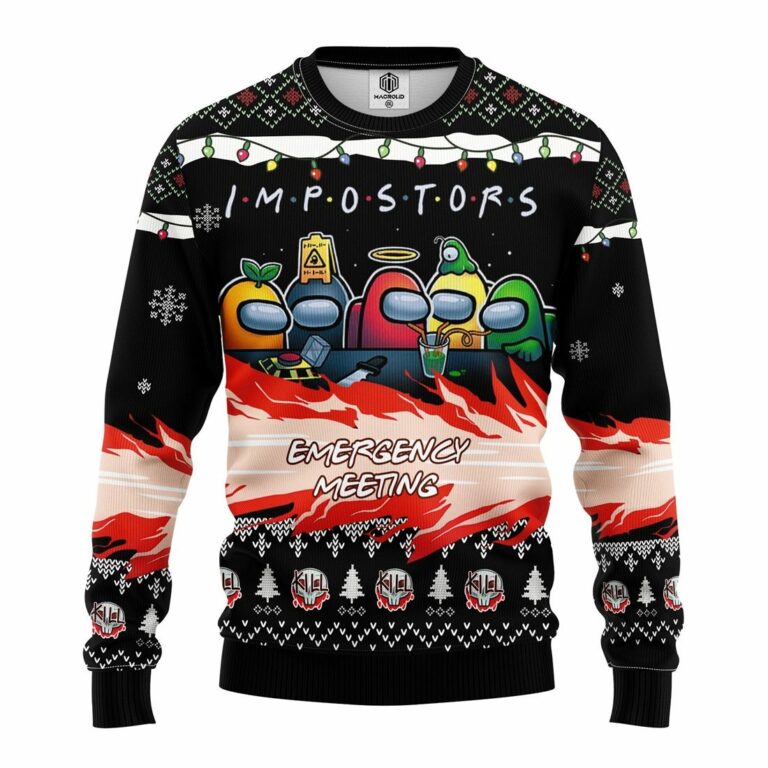 Among Us Imposter Meeting Ugly Christmas Sweater