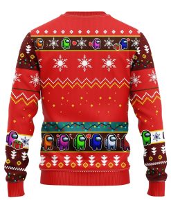 Among Us Ugly Christmas Sweatshirt Red