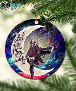 anime girl soul eate love you to the moon galaxy circle ornament christmas decorations 1 otagzo