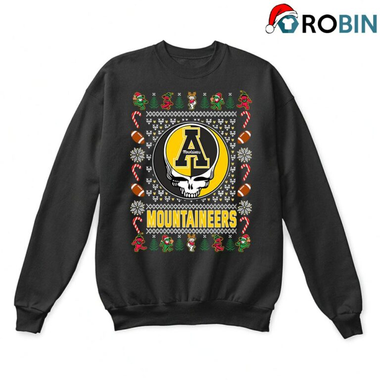 Appalachian State Mountaineers X Grateful Dead Christmas Ugly Sweatshirt
