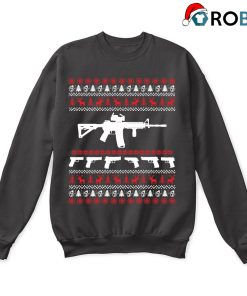 Ar 15 Proof Of Freedom Never Disarm Ugly Christmas Sweatshirt