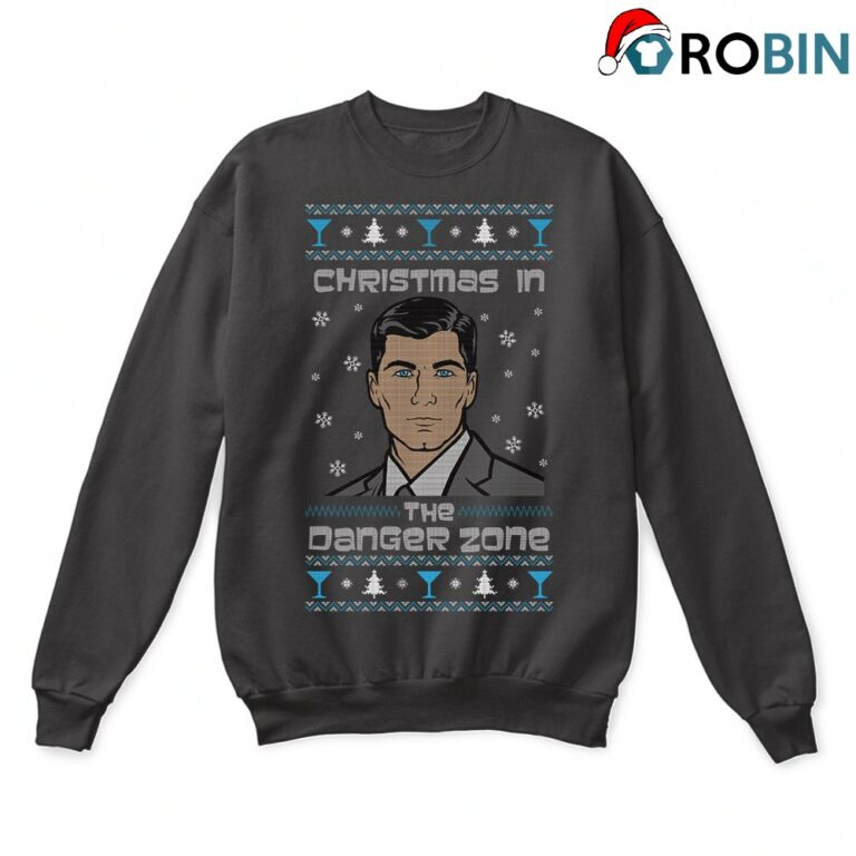 Archer Christmas In The Danger Zone Ugly Sweatshirt
