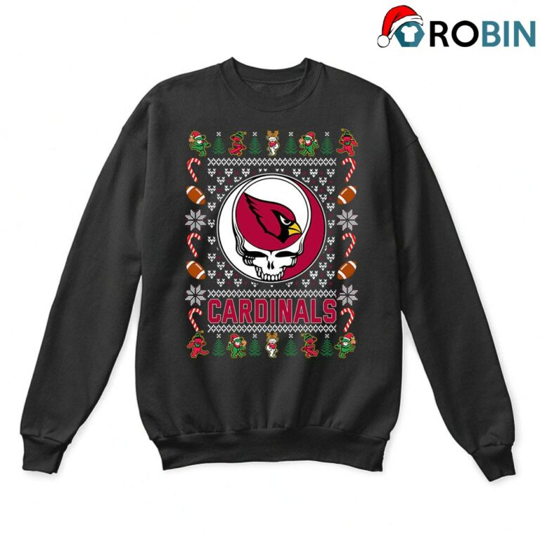 Arizona Cardinals X Grateful Dead Christmas Ugly Sweatshirt